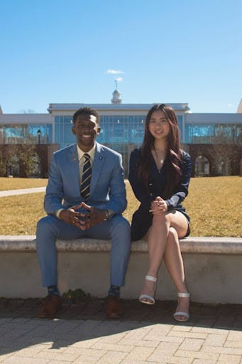 Jared Williams and Trish Le were recently elected as executive president and executive vice president (Photo courtesy of Jared Williams). 