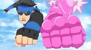 Superhero sweethearts Invincible and Atom Eve are played by Steven Yeun and Gillian Jacobs, respectively. (Photo courtesy of IMDb)