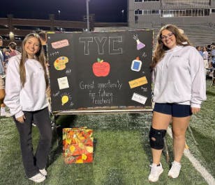The College’s Teachers of Young Children Association is helping provide a support system for low income students in the classroom. (Photo courtesy of Angela Natale)