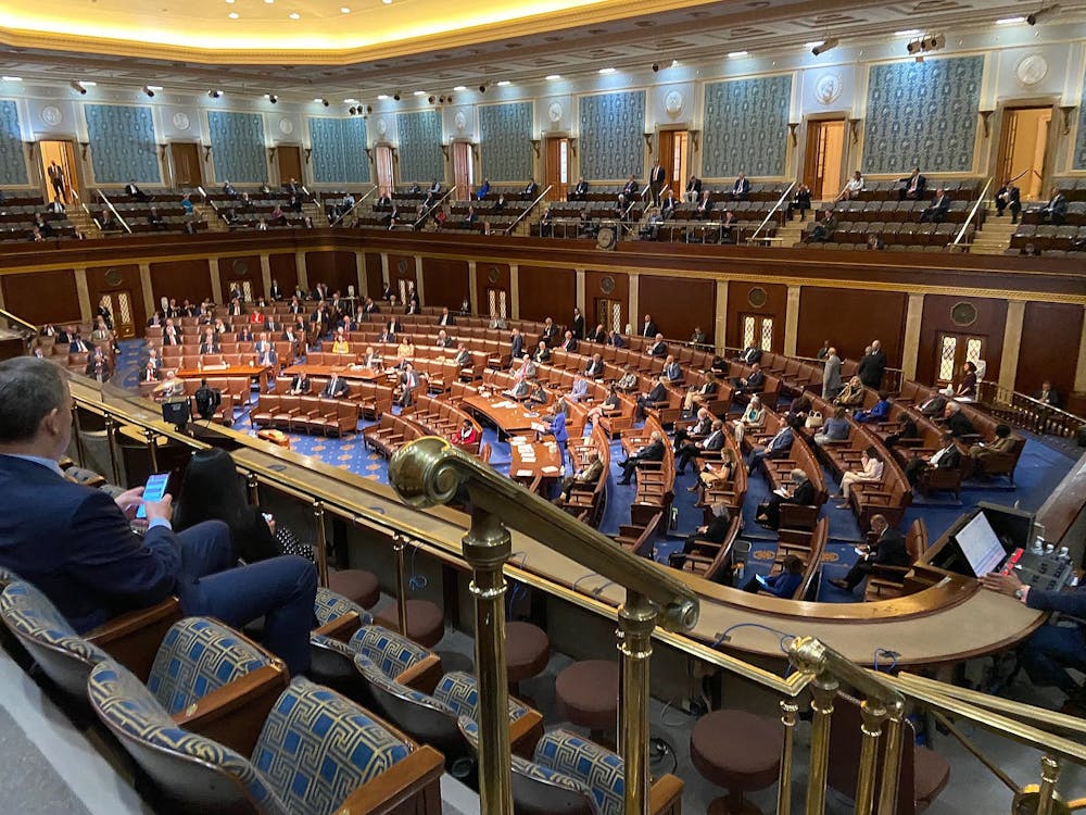 <p><em>All 435 seats for the House of Representatives were on the ballot in the 2024 election (Photo courtesy of Wikimedia Commons / “</em><a href="https://commons.wikimedia.org/wiki/File:Social_distancing_in_the_House_Chamber_today.jpg" target=""><em>Social distancing in the House Chamber today</em></a><em>” by Office of Mike Rogers, United States Congress. March 27, 2020). </em></p>