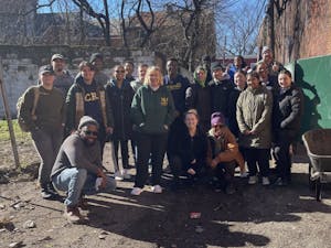 The purpose of these cleanups is to instill hope into the Trenton community by picking up the large garbage that is left behind (Photo by Myara Gomez/Staff Writer).﻿