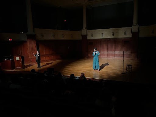 Alok shared their experiences as a non-binary person in America (Photo by Victoria Gladstone / Editor-in-Chief). 