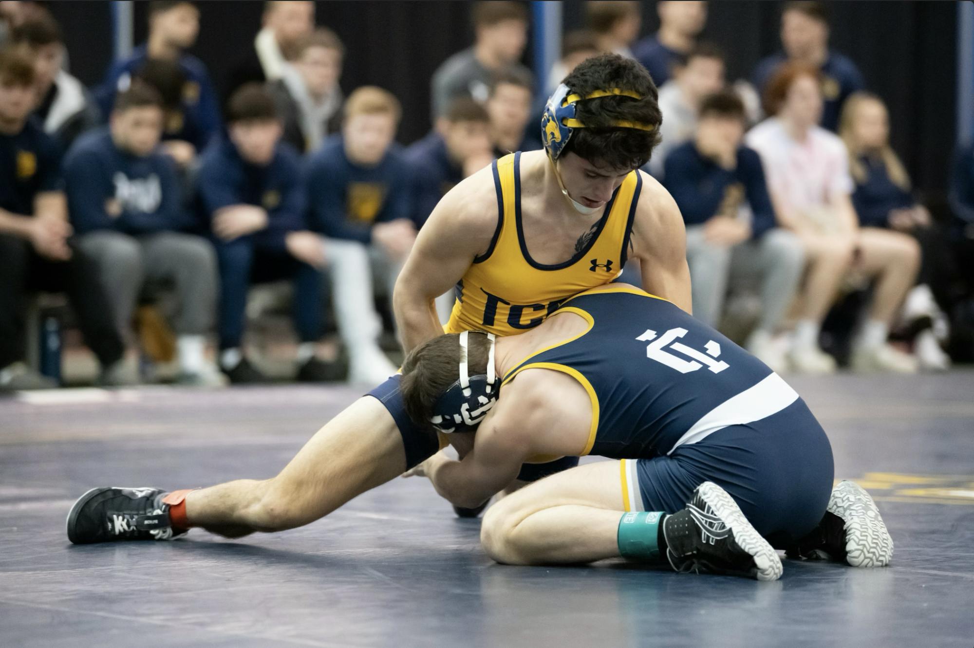 The College’s Wrestling in loss to Ithaca College (Photo Courtesy of Jimmy Alagna).