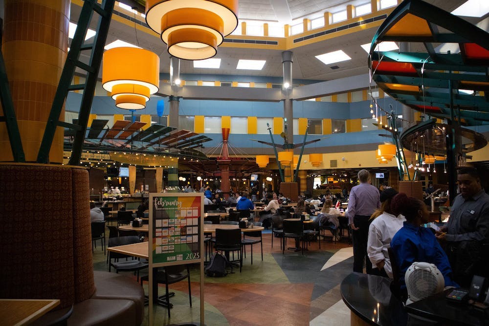 The Eickhoff dining hall receives highly mixed reviews from students, but it is still central to a student’s experience (Photo courtesy of Shane Gillespie / Photo Editor).