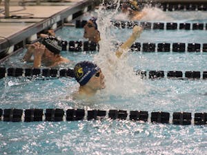 The Lions’ Swimming and Diving team beat Rowan University at their last meet (photo courtesy of Elizabeth Gladstone / Photo Editor).