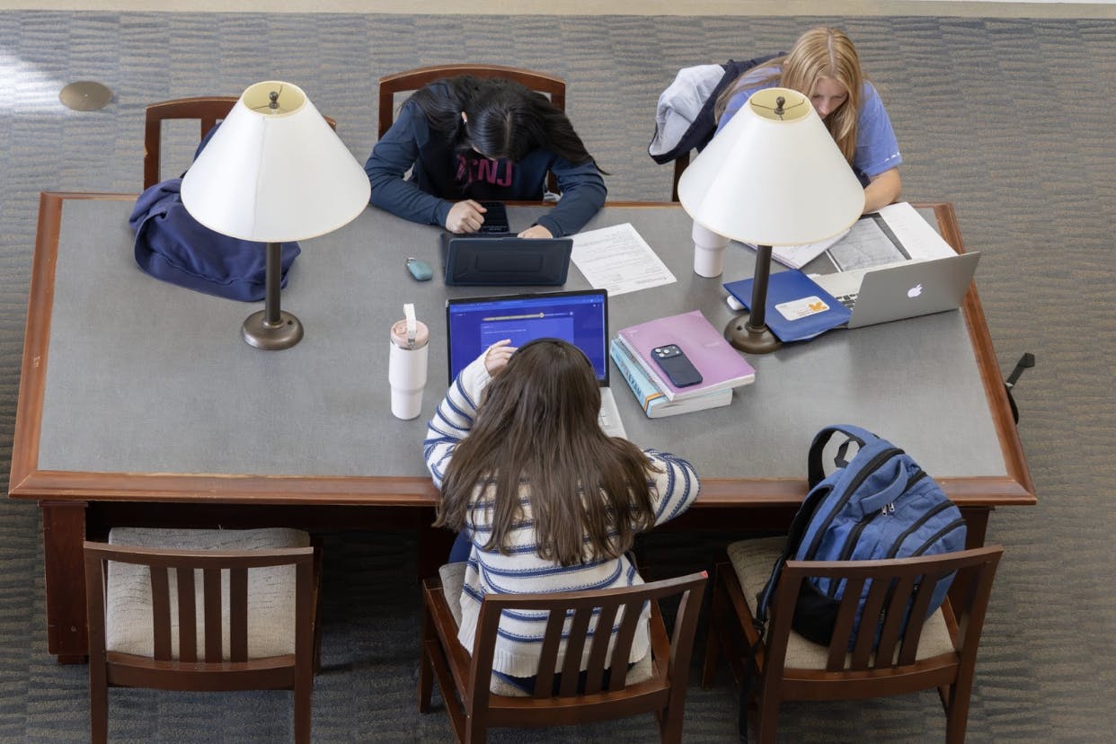 The library offers many resources to students. (Photo courtesy of Kit Ackerman)