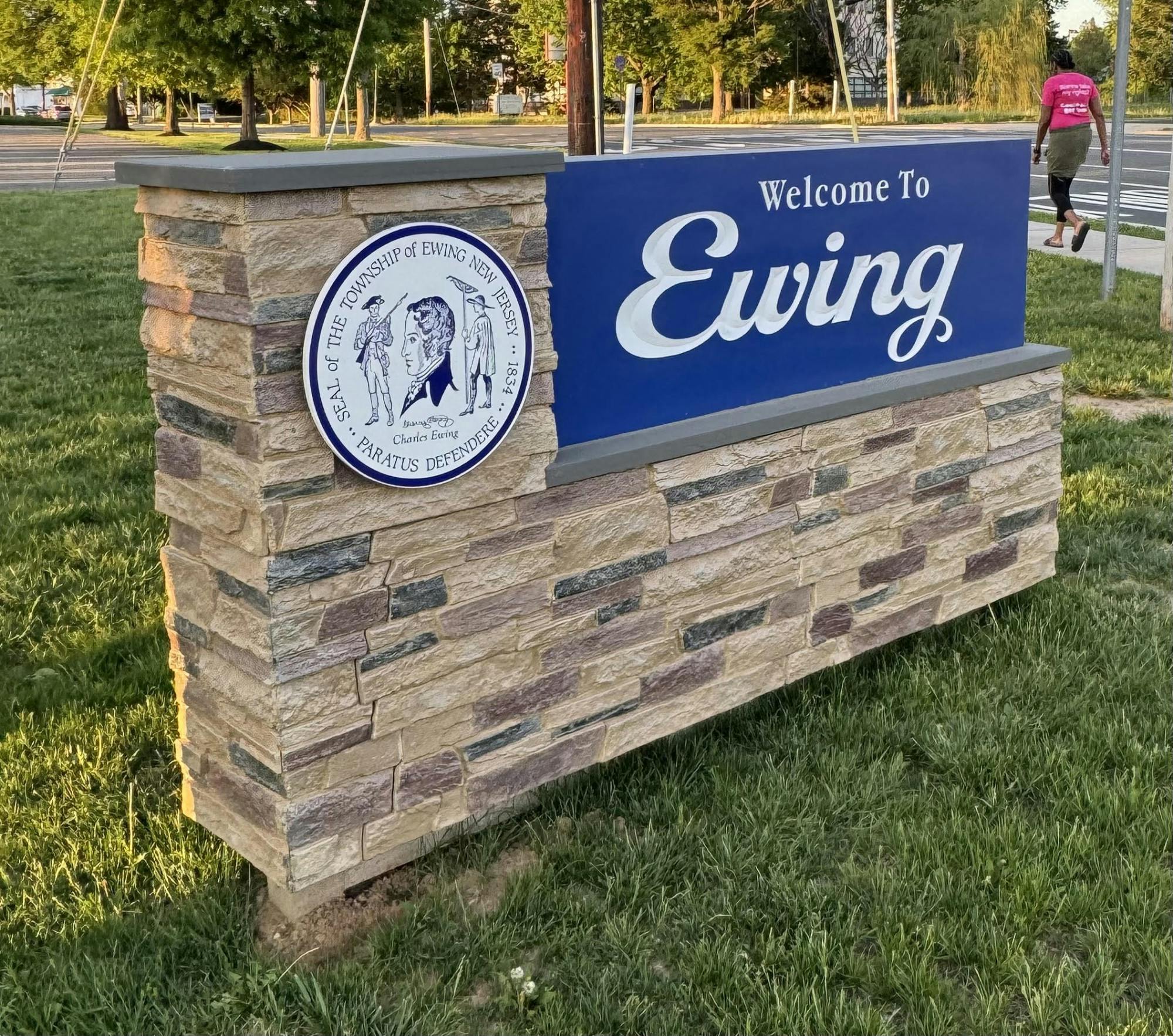 There are 19 sign loctions around Ewing. ( Photo by Aidan Mastandrea / News Editor)﻿