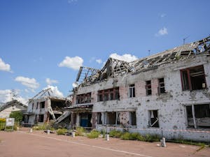 The Russian invasion of Ukraine has seen an intensification of activity in the past month (Photo courtesy of Wikimedia Commons / “War damages in Chernihiv Oblast 02” by Міністерство молоді та спорту України. August 16, 2024).