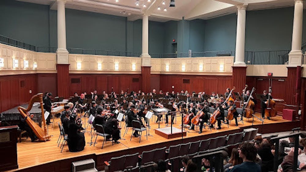 <p><em>As a whole, the concert offered a captivating mix of classical compositions and thematic exploration, resonating with the audience and highlighting the orchestra’s skillset. (Photo by Riley Eisenbeil / Staff Writer)</em></p>