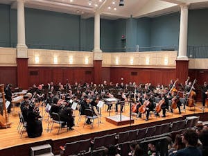 As a whole, the concert offered a captivating mix of classical compositions and thematic exploration, resonating with the audience and highlighting the orchestra’s skillset. (Photo by Riley Eisenbeil / Staff Writer)