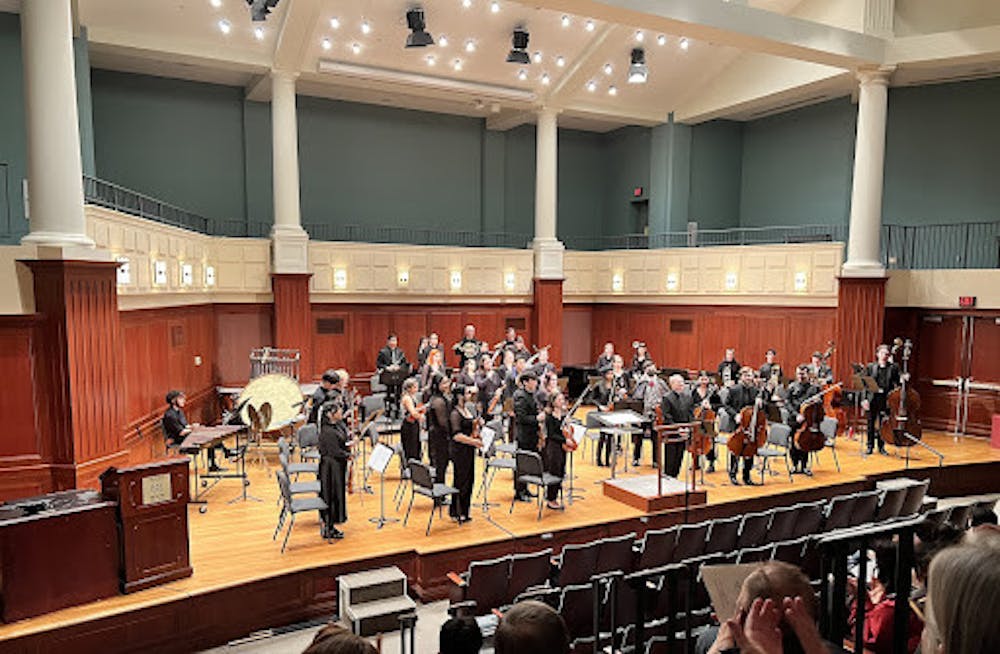 <p><em>The Nov. 3 performance was held in Mildred &amp; Ernest E. Mayo Concert hall and consisted of five pieces. (Photo courtesy of Tristan Weisenbach).</em></p>