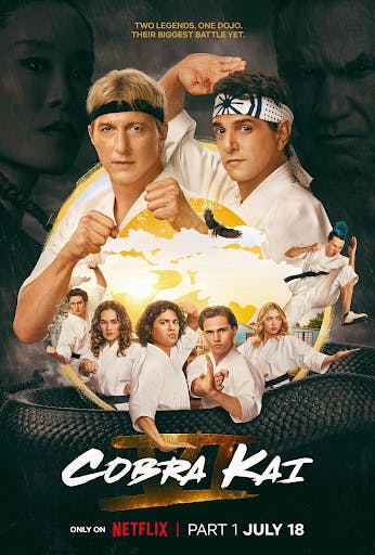 Season 6 of “Cobra Kai” brings all its fighters to the biggest stage in karate history, the Sekai Taikai tournament (Photo courtesy of IMDb).