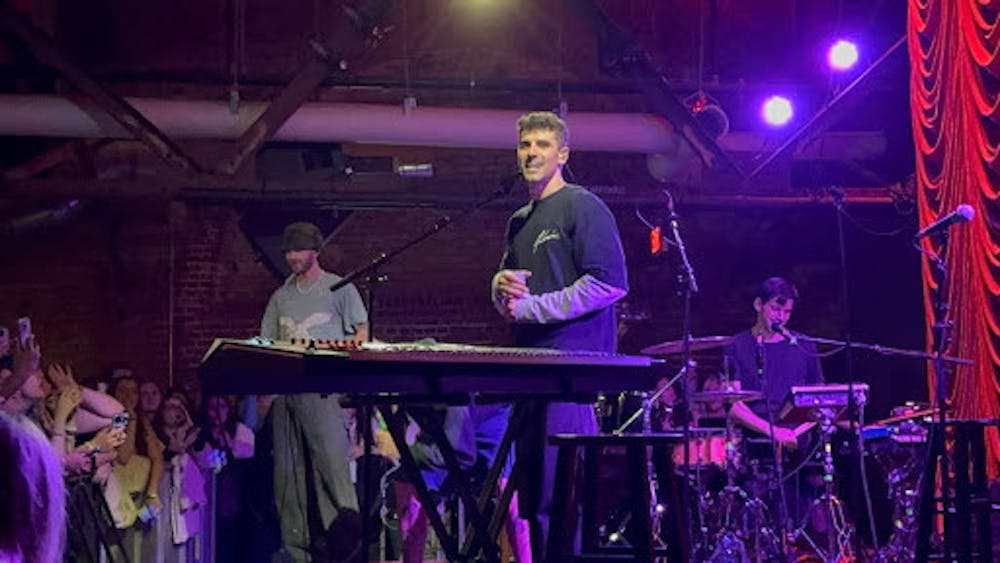 <p><em>Jack &amp; Jack took the stage, surrounded by fans. (Photo by Erica Remboske / Correspondent)</em></p>
