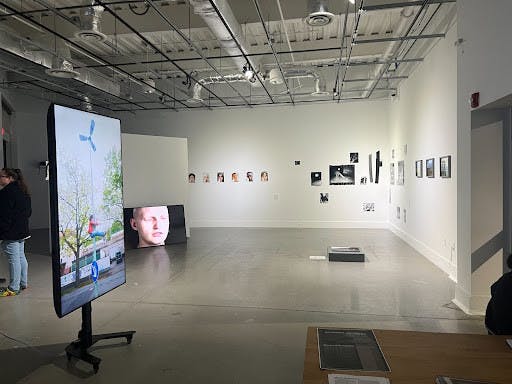 “Mirrors of Perception: Distorting Images of Reality” is open Nov. 5 through Dec. 5 in the AIMM building. (Photo courtesy of Abigail Holliday)