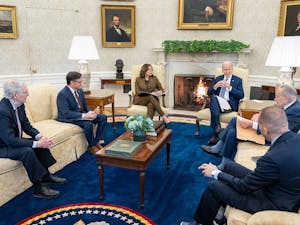 Four Congressmen met with President Joe Biden to discuss government spending to avoid a government shutdown (Photo courtesy of Wikimedia Commons / The Biden White House. February 27, 2024). 