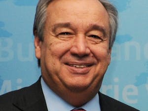 United Nations Secretary-General Antonio Guterres has come under fire in recent days after statements made at a meeting of the U.N. Security Council in New York (Photo courtesy of Wikimedia Commons/“António Guterres 2013” by Dutch Ministry of Foreign Affairs. January 15, 2013). 