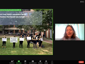 Sigal Ben-Porath presenting (Karla Fonseca / Staff Writer).