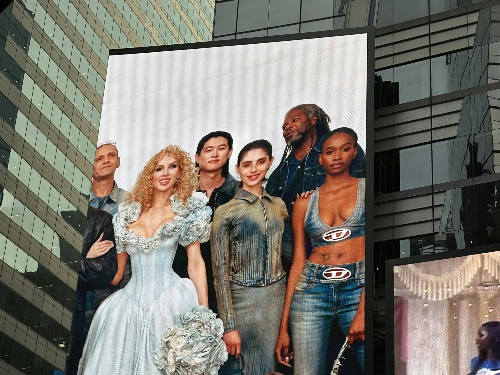 Diesel billboard in Times Square (Photo by Parisa Burton).