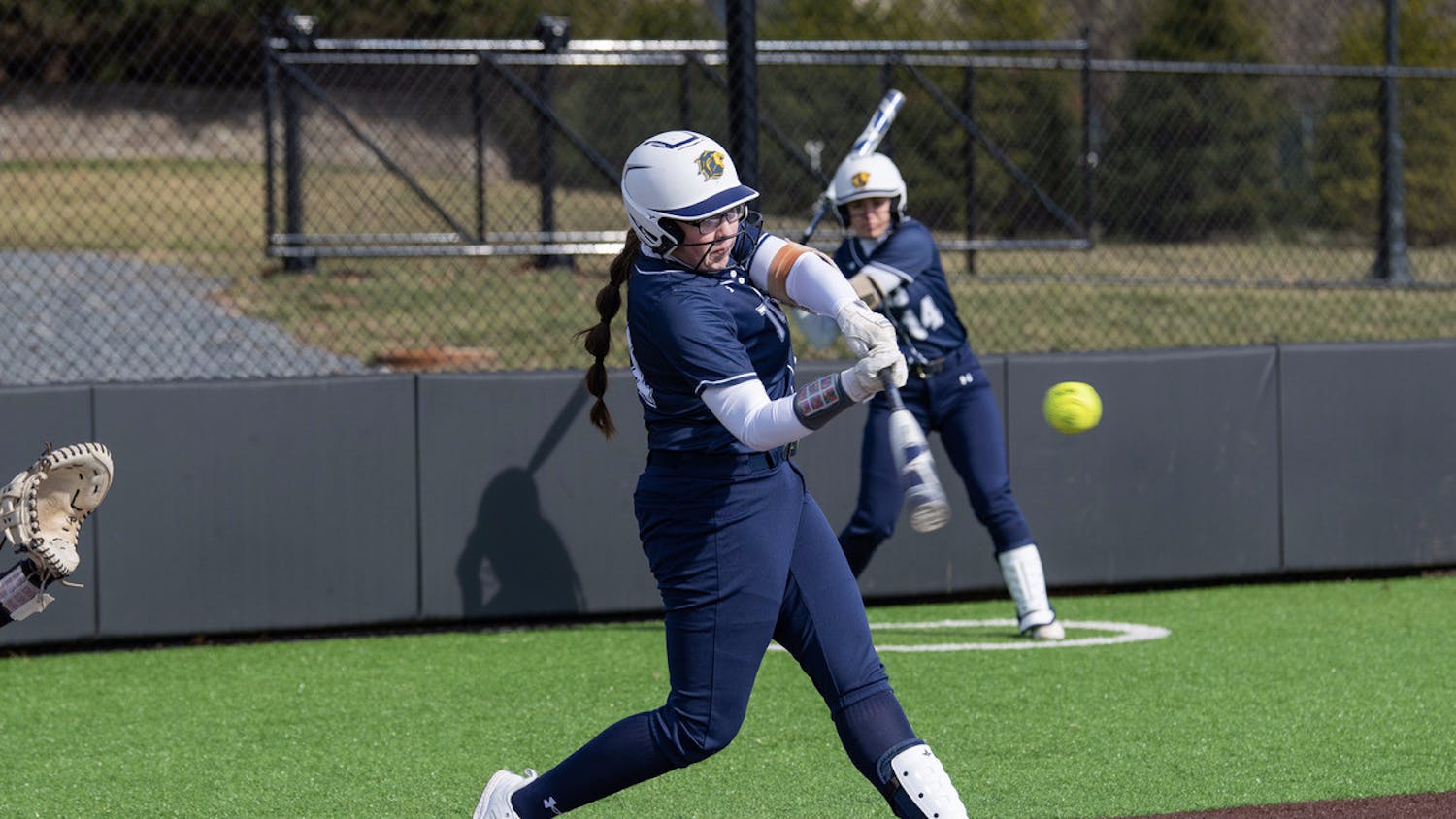 Sophomore first baseman Camryn Kitchin at the plate (Photo courtesy of Jimmy Alagna).
