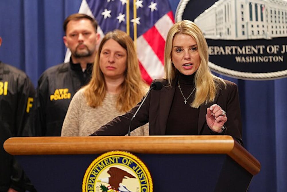 <p><em>Pam Bondi will be replaced by Todd Blanche in the role of attorney general. (Photo courtesy of </em><a href="https://commons.wikimedia.org/wiki/File:Pam_Bondi_in_2025.jpg" target=""><em>Wikimedia Commons</em></a><em>)</em></p>