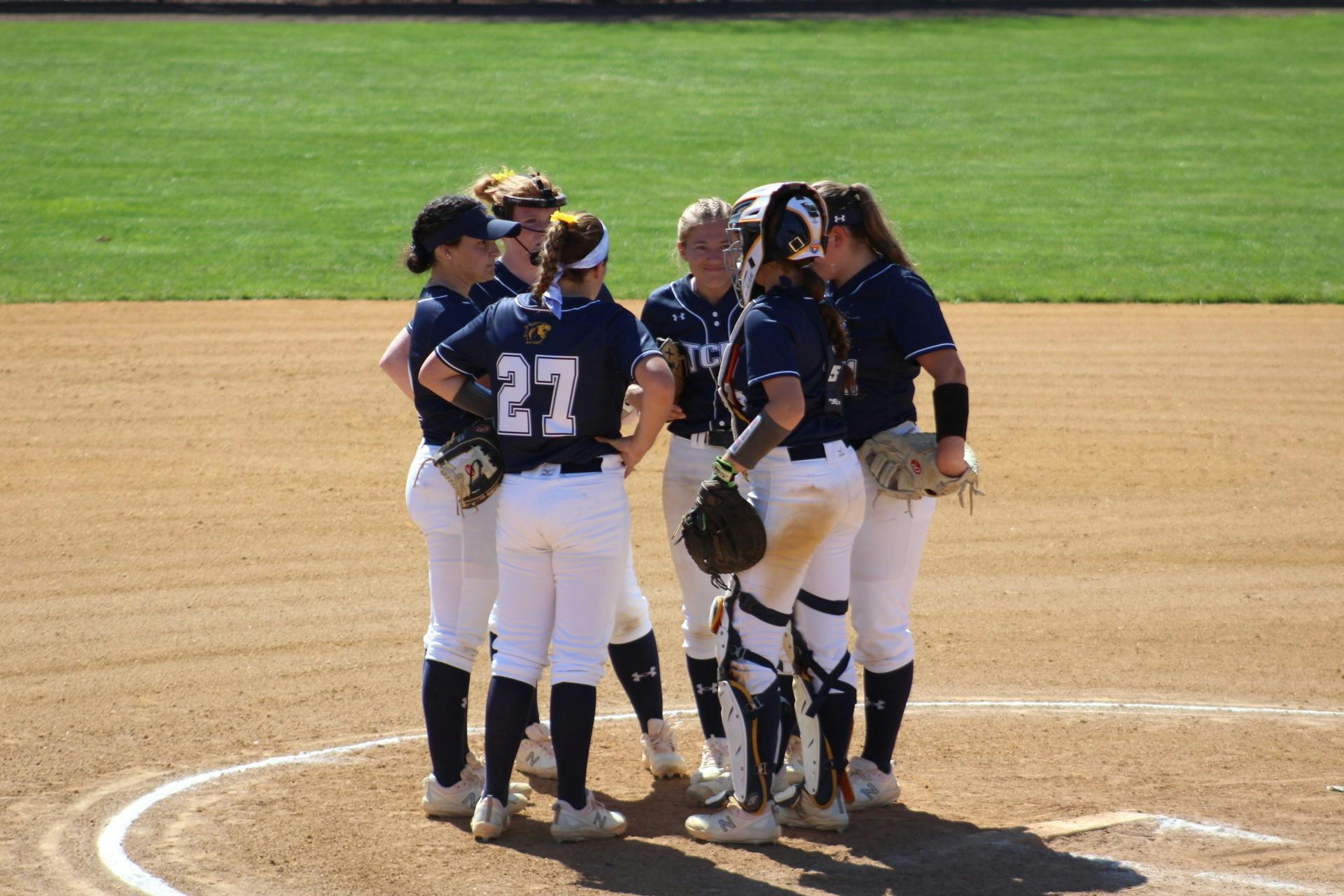 Photo from the doubleheader against Rowan University on April 12. Elizabeth Gladstone/The Signal.