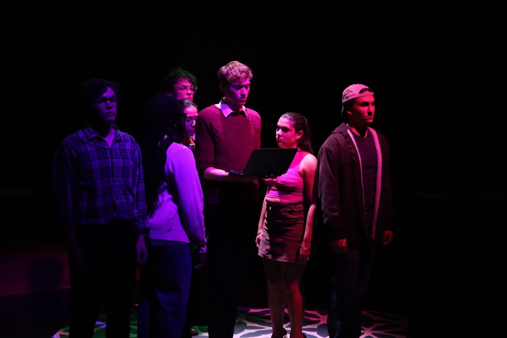 <p><em>The cast of the All College Theatre production of “Significant Other.” (Photo by Finn Singley)</em></p>