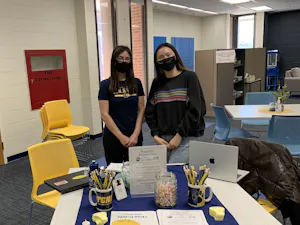 Pictured left to right: Sarah Adamo, Crystal Tran (Arianna McCleod / Correspondent).