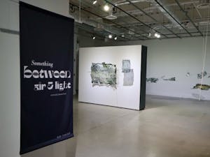 Artists Simona Prives and Juyon Lee premiered their art in the College’s Art Gallery (Photo by Erin Reilly / Staff Photographer).