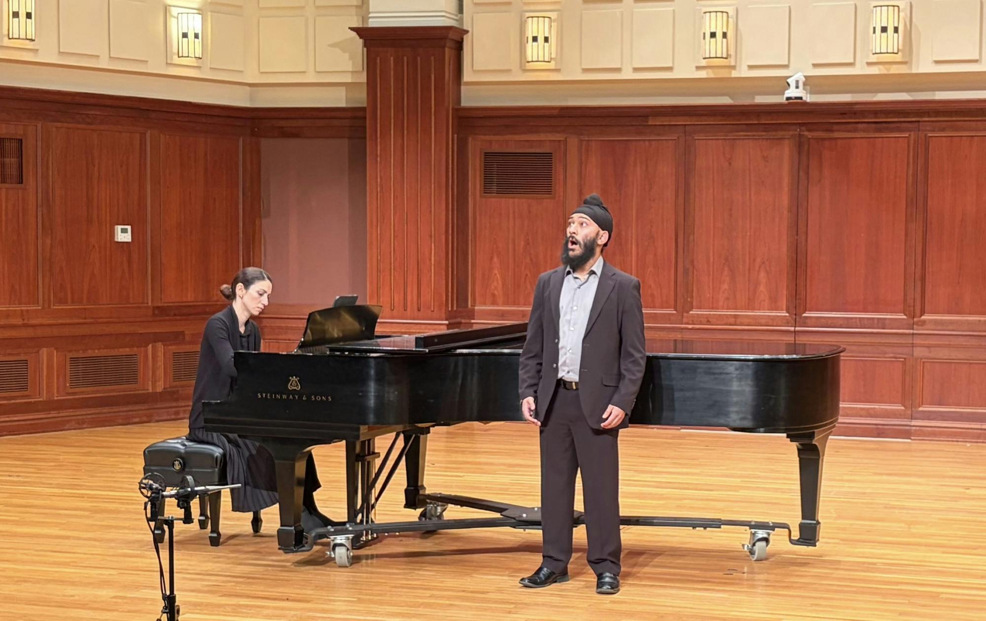Anoop Singh pictured performing at the first Tuesday Recital of the semester-long series. (Photo by Stephen Martin / Correspondent)