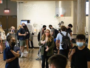 During the lunch rush hour, many students still choose the Brower Student Center despite the loss of Meal Equiv (Isabel Smith / Photographer).