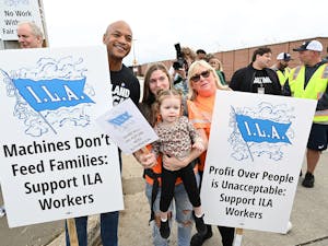 The International Longshoremen’s Association has reached a tentative agreement with the United States Maritime Alliance following a three day strike by port workers (Photo courtesy of Wikimedia Commons / “ILA Workers (54040367088)” by Maryland GovPics. October 2, 2024).