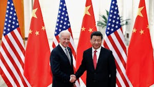 A U.S. military fighter jet shot down a white balloon over South Carolina's coast on Feb. 4, following speculation that it may have been a Chinese spy balloon (Photo courtesy of Flickr/ “USA-China” by 李 季霖. Feb 11, 2021).