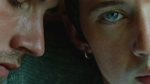 Troye Sivan and Felix Mayr in the “FF” music video for Sivan’s new album “She’s the Best.” (Photo courtesy of Apple Music)