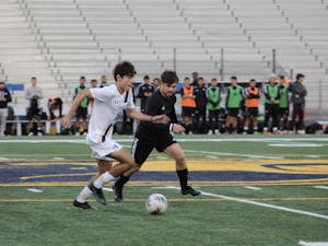 The College in one of their home games (Photo courtesy of Elizabeth Gladstone / Multiamedia Coordinator).