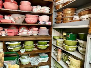 The Golden Nugget Antique Flea Market in Lambertville, N.J. offers lots of Pyrex options for collectors (Photo courtesy of Olivia Harrison).
