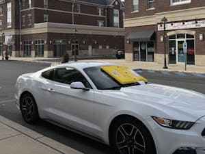 The Barnacle blocks the view of motorists, making it nearly impossible to drive a vehicle with the device attached (Photo courtesy of Ela Kirimca / Social media coordinator).