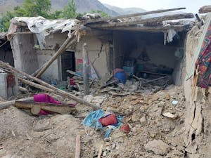 Between Oct. 7 and 15, three 6.3-magnitude earthquakes struck the western province of Herat in Afghanistan, directly affecting more than 66,360 people across multiple districts (Photo courtesy of Wikimedia Commons/ “June 2022 Afghanistan earthquake damage 2” by Tasnim News Agency. June 25, 2022). 