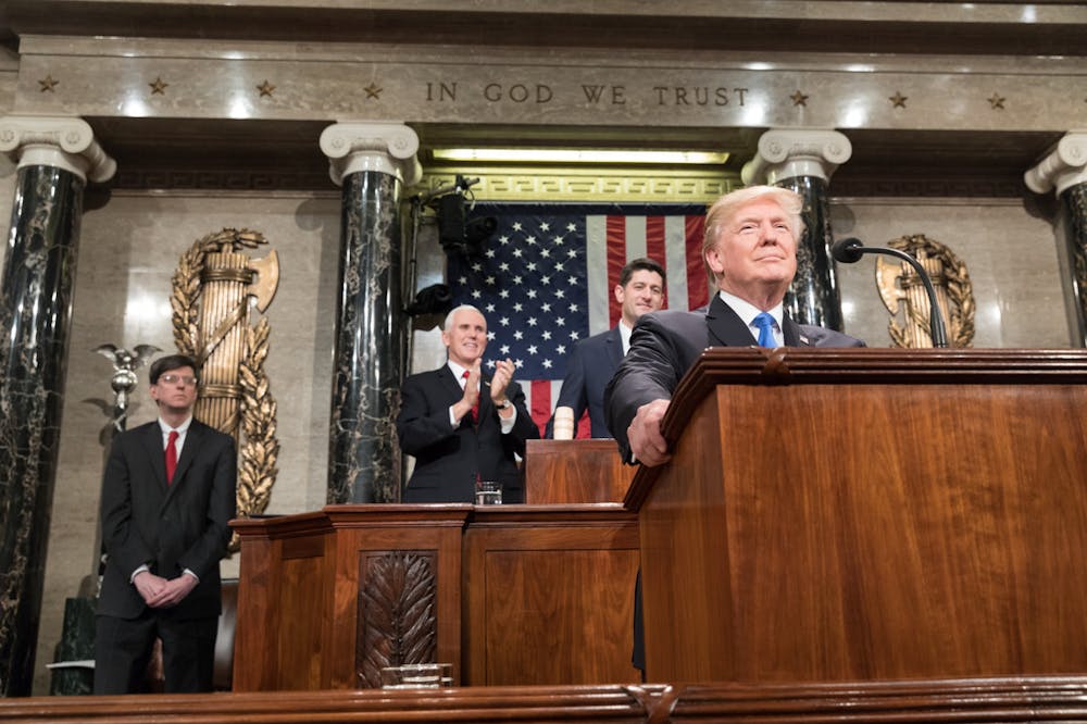 <p><em>The State of the Union address is typically used to address where the current political administration is at in terms of their goals. (Photo courtesy of </em><a href="https://commons.wikimedia.org/wiki/File:Donald_Trump_State_of_the_Union_2018_(39974382522).jpg" target=""><em>Wikimedia Commons</em></a><em>)</em></p>
