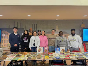 Bonner Scholars volunteer at various school events at Gregory Elementary. (Photo Courtesy of Francisco Guerra)