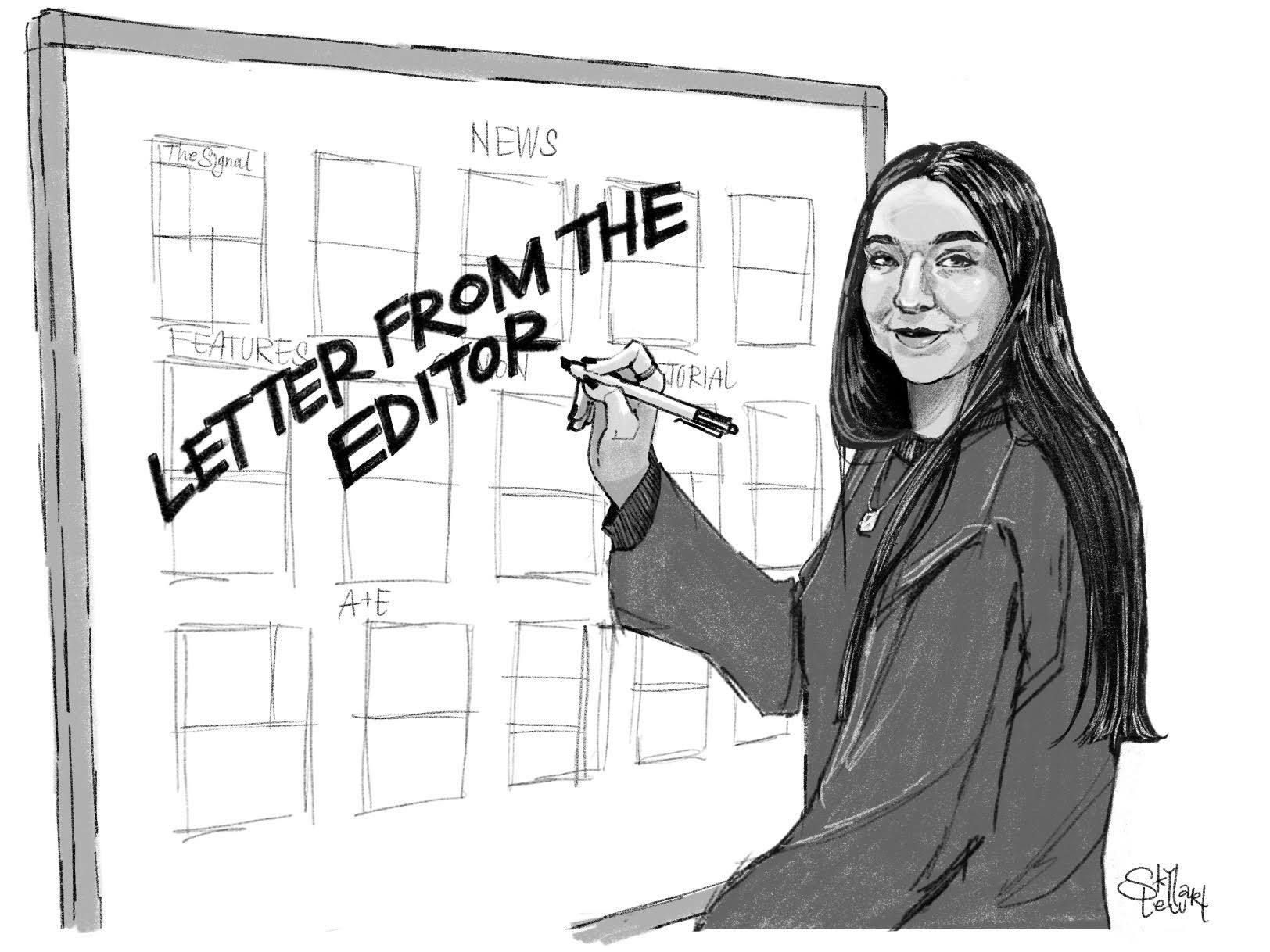 My time at The Signal shaped me into the person I am today. (Graphic by Sky Stewart)