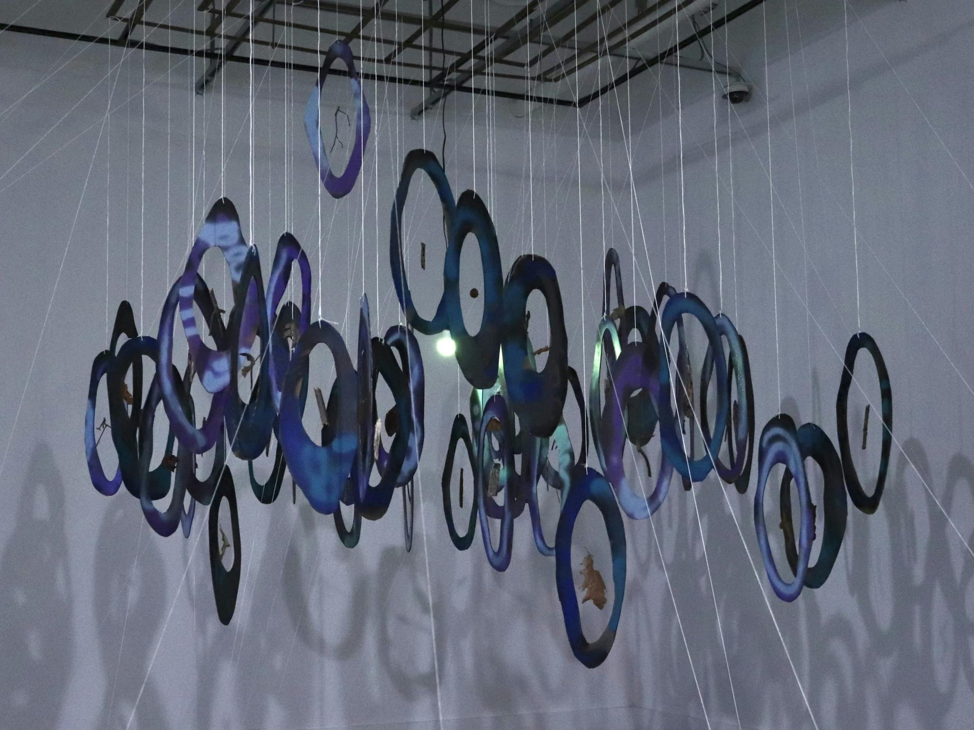 The gallery is open until Dec. 8, and the students’ works will keep growing and changing up until then. (Photo courtesy of Brooke Zevon /  Staff Photographer)