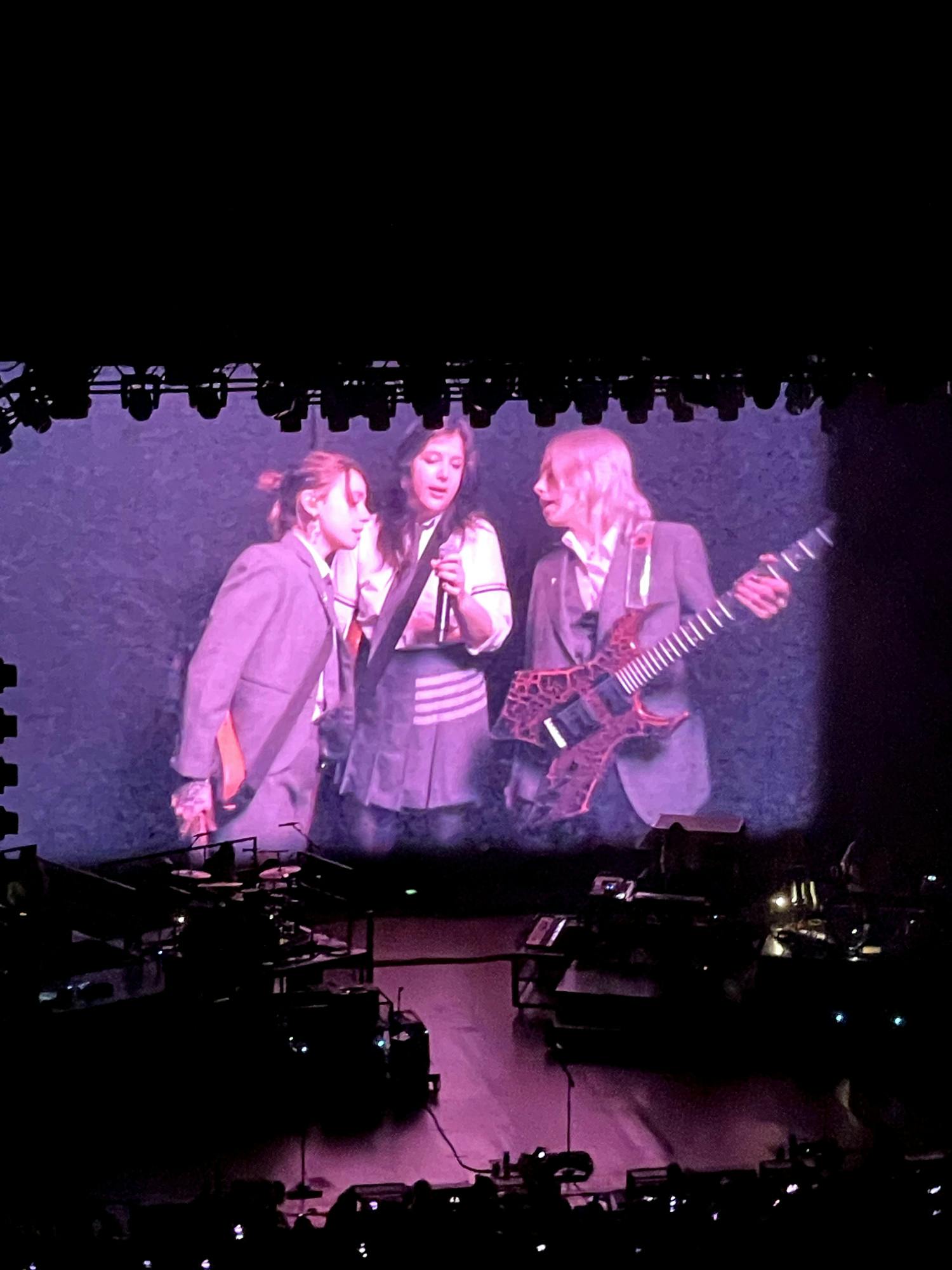 boygenius performing “Without You Without Them” (Photo courtesy of Cody Macnatt).
