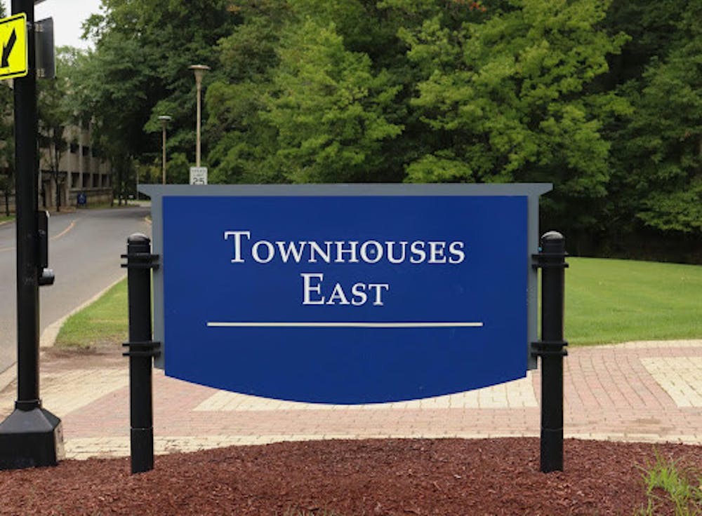<p><em>The Townhouses East are closed for a fire alarm system update, causing students to have to adjust their plans. (Photo courtesy of Brooke Zevon)</em></p>