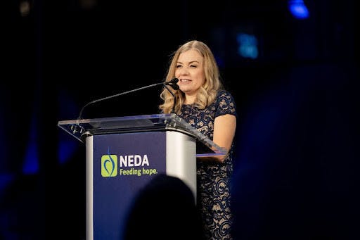 Doreen Marshall speaking at the NEDA Gala (Photo courtesy of Doreen Marshall).