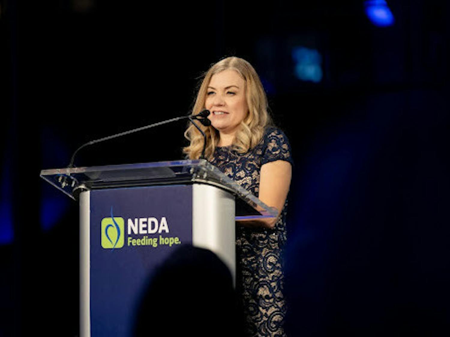 Doreen Marshall speaking at the NEDA Gala (Photo courtesy of Doreen Marshall).