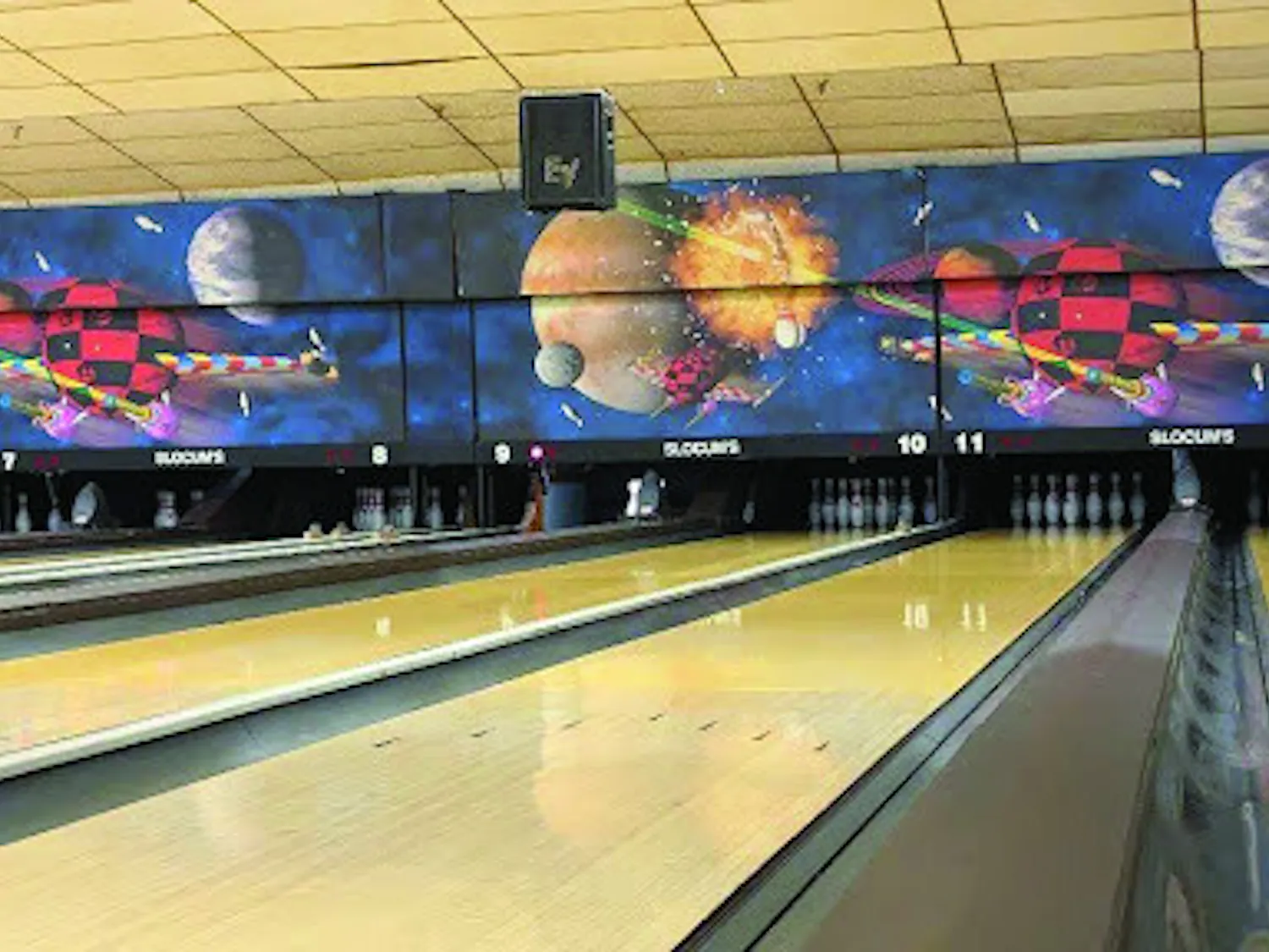 The local bowling alley hosts league games, birthday parties and College Night. (Photo by Tasnim Oyshi)