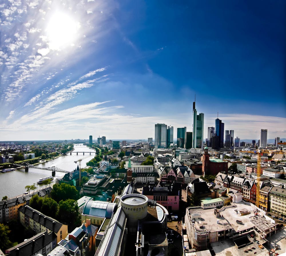 <p><em>The Main River, the old town and the skyline all in one place. (Photo courtesy of </em><a href="https://www.pexels.com/photo/city-skyline-blue-river-3525021/" target=""><em>Pexels</em></a><em>)</em></p>