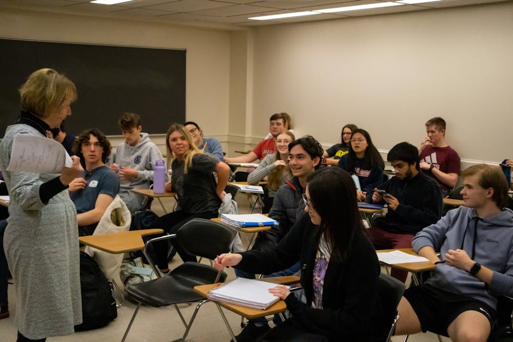 <p><em>This semester, a total of 2,115 courses were scheduled across all academic departments — the least number of courses since at least the fall 2021 semester (Photo courtesy of Shane Gillespie / Photo Editor).</em></p>
