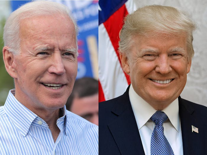 Although the 2024 presidential election process may still be a while away, the presidential candidates and political issues for the next election cycle are already beginning to emerge (Photo courtesy of Wikimedia Commons/“Joe Biden and Donald Trump” by Gage Skidmore, Shealah Craighead, krassotkin. November 4, 2020). 