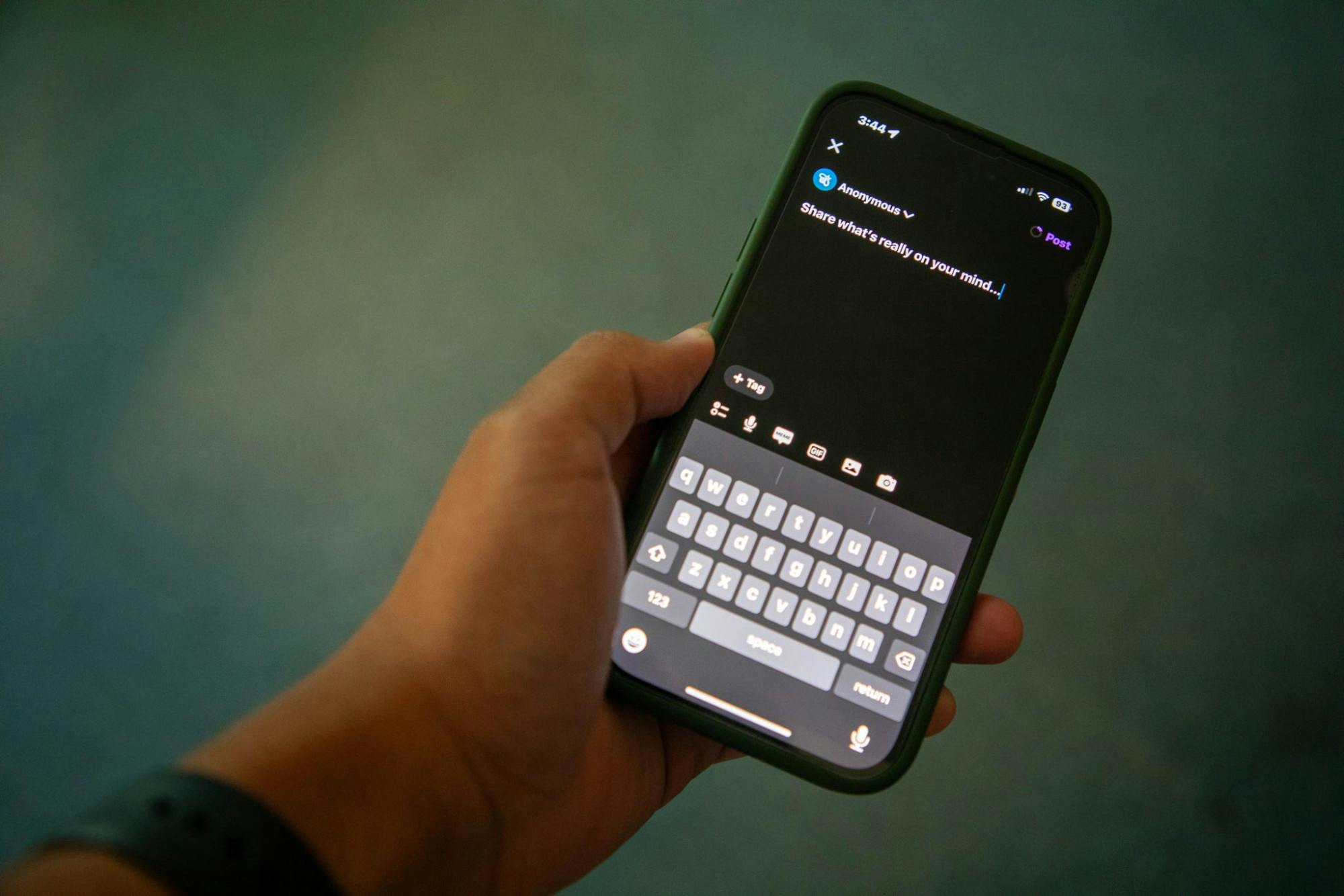 Students should be conscious of what they are posting on &quot;anonymous&quot; social media platforms (Photo by Andre Paras). 